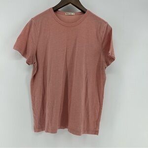 Marine Layer Signature Crew T-Shirt Men’s Size XL Pink Coral Lightweight Top